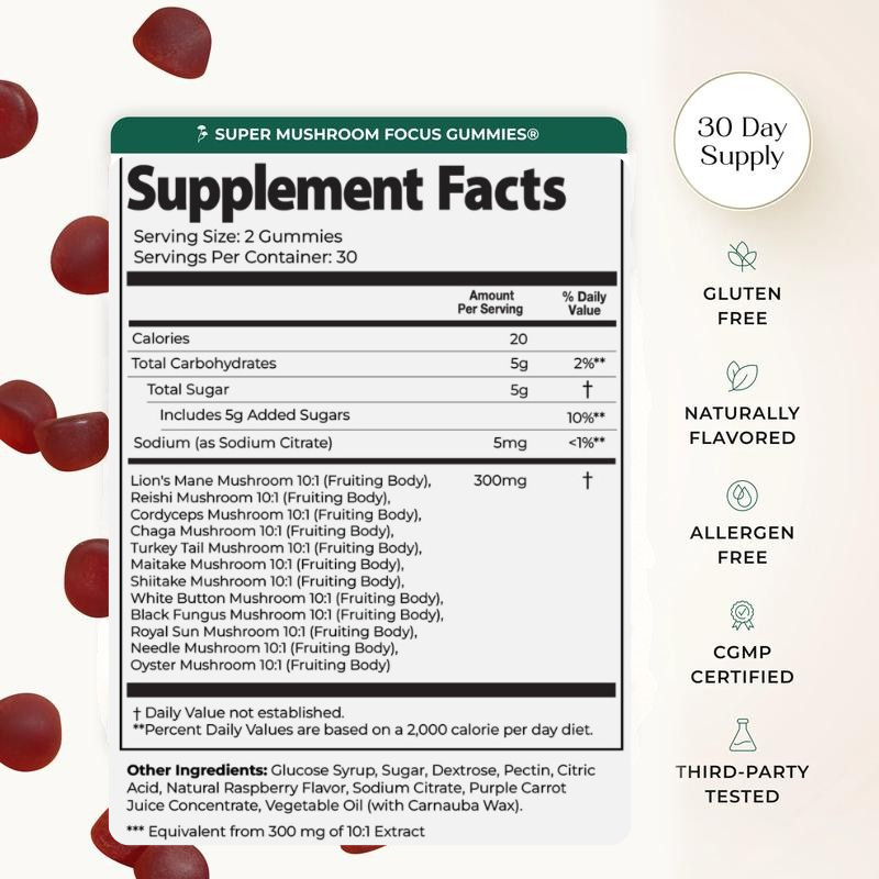 12 in 1 Super Mushroom Gummies